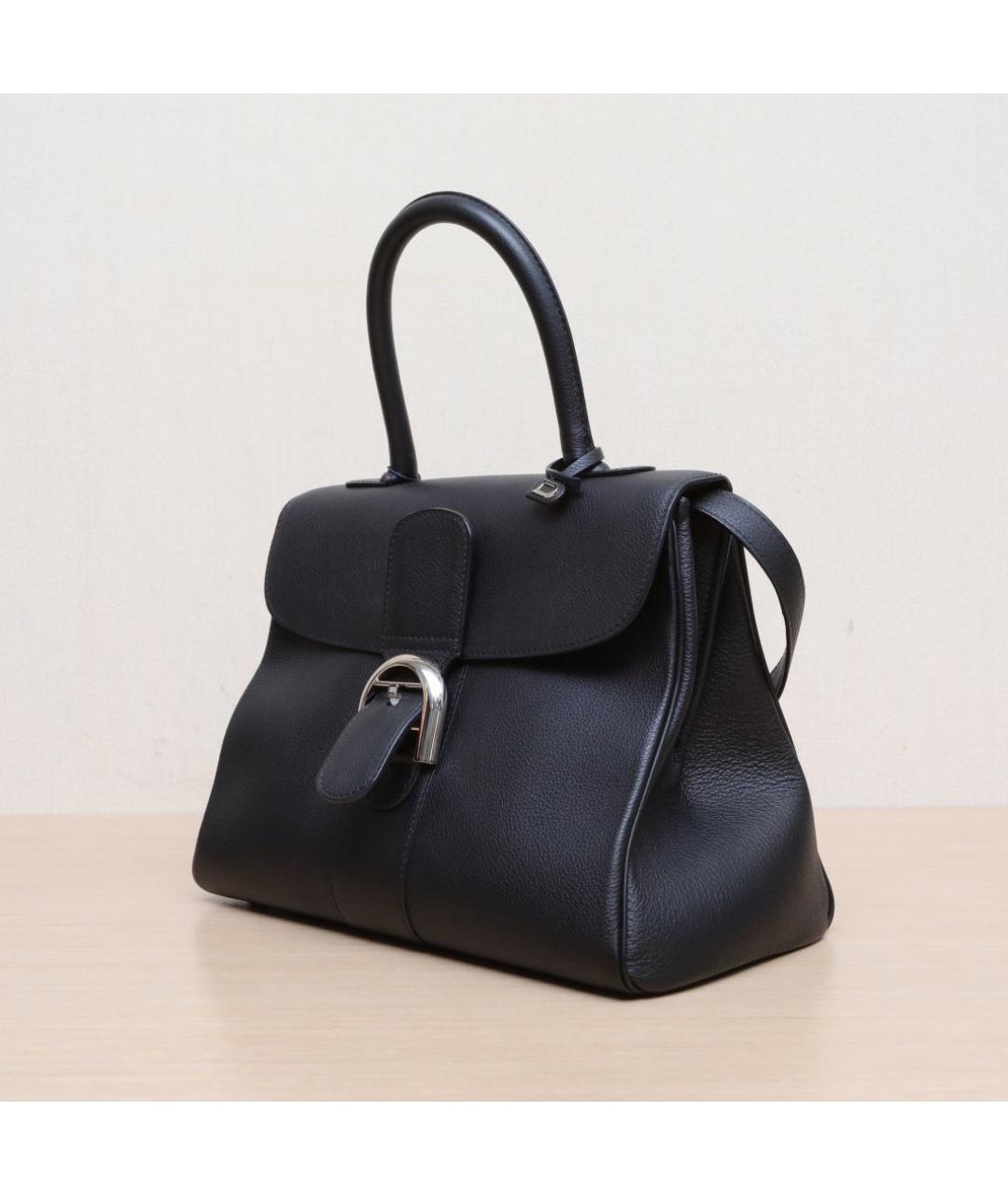DELVAUX Черная кожаная сумка через плечо, фото 4