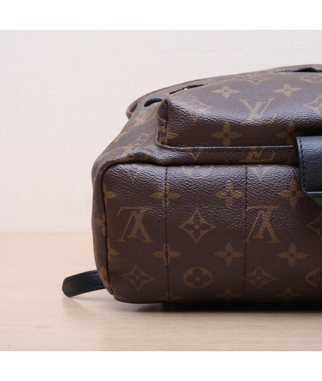 LOUIS VUITTON Коричневый кожаный рюкзак, фото 9