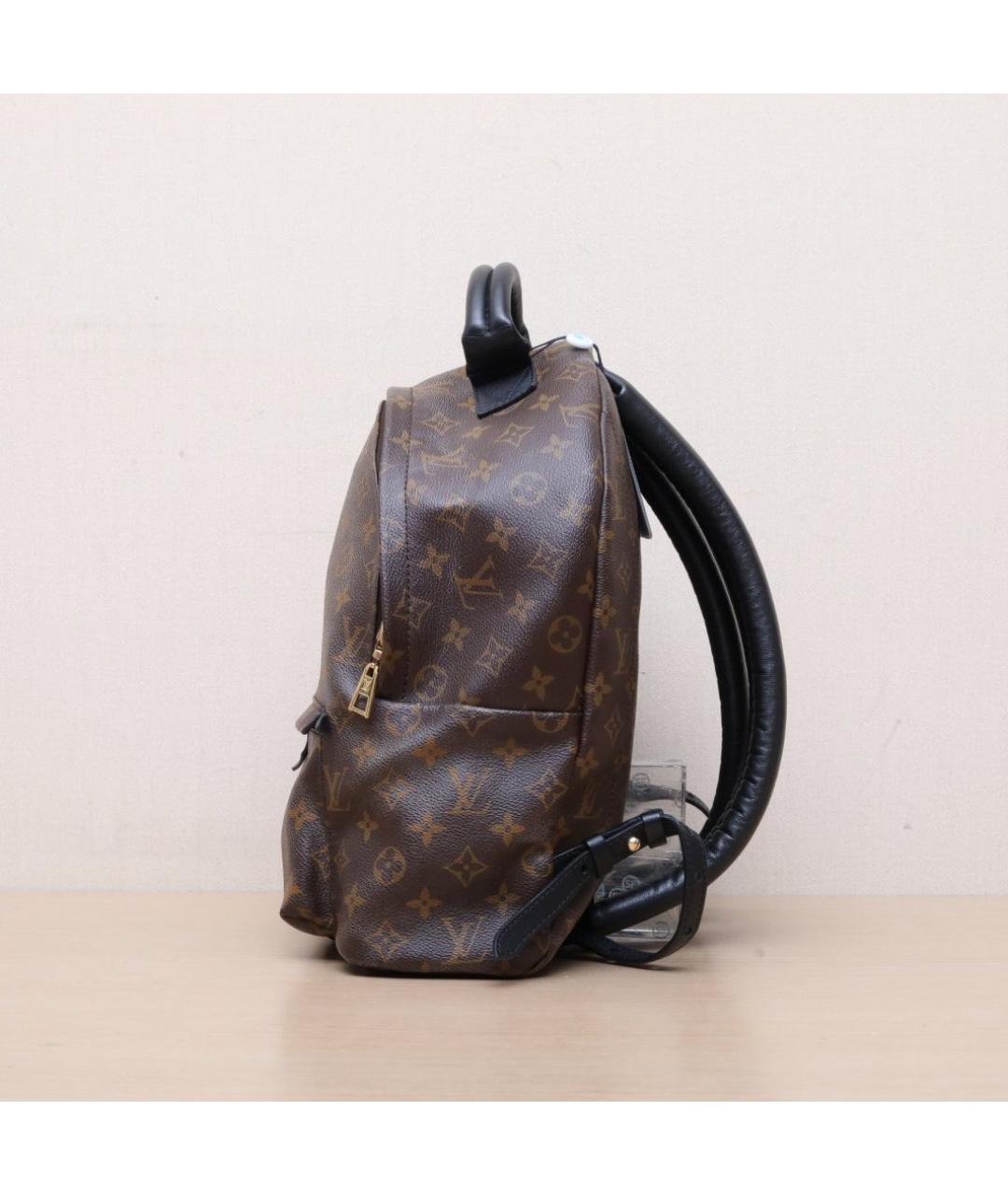 LOUIS VUITTON Коричневый кожаный рюкзак, фото 5