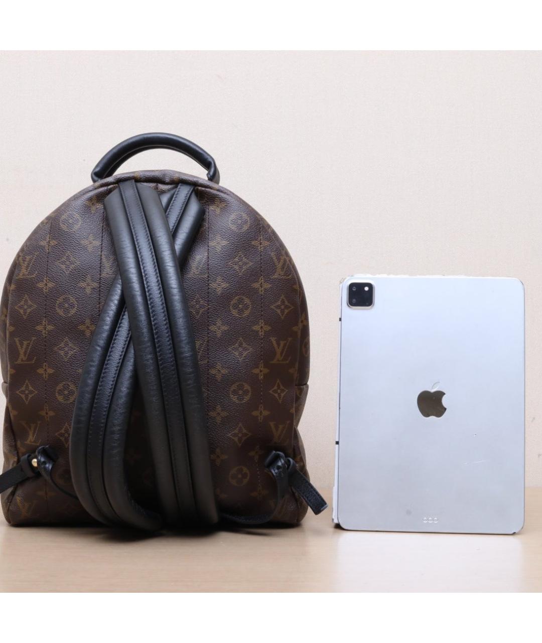 LOUIS VUITTON Коричневый кожаный рюкзак, фото 7