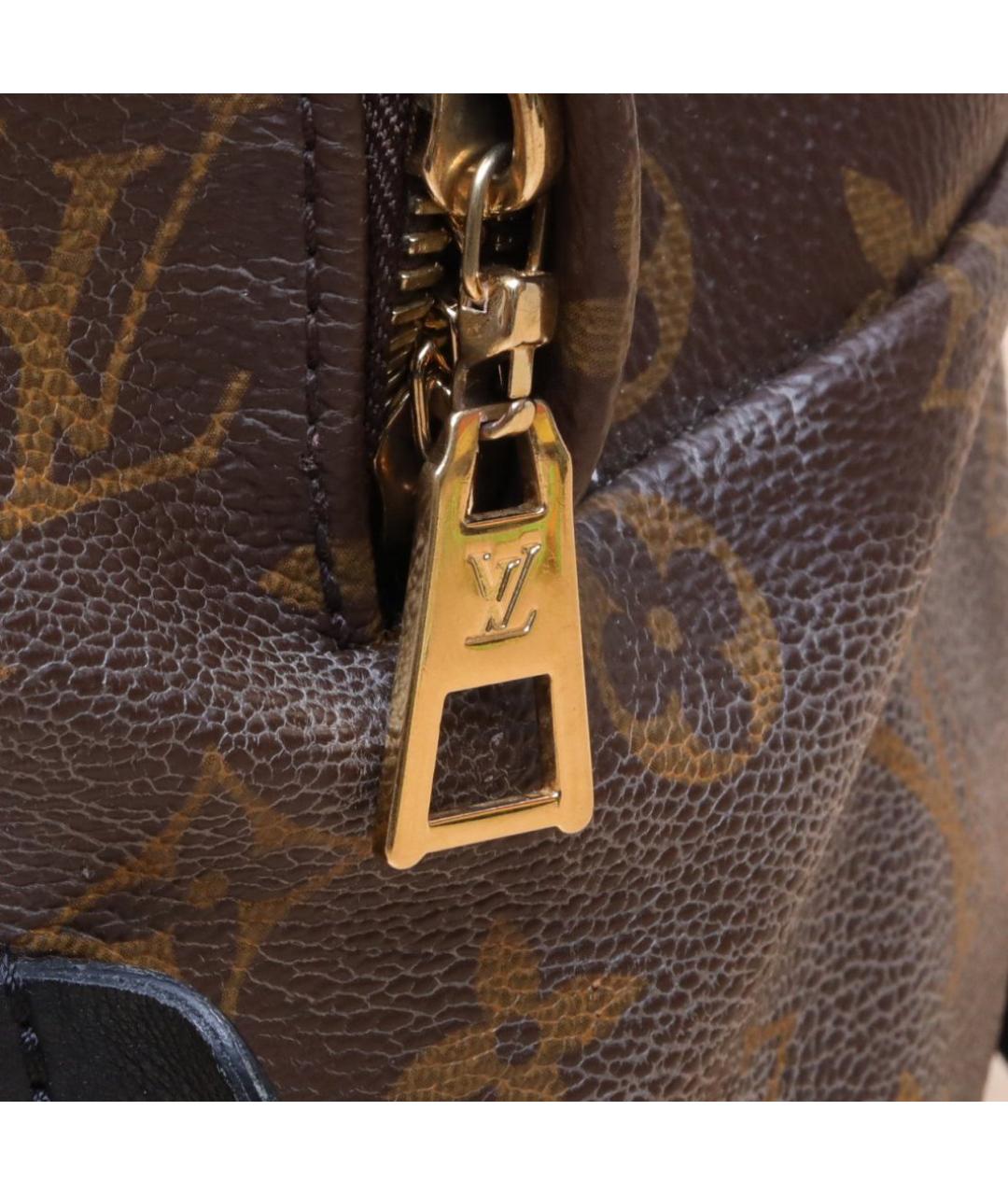 LOUIS VUITTON Коричневый кожаный рюкзак, фото 8