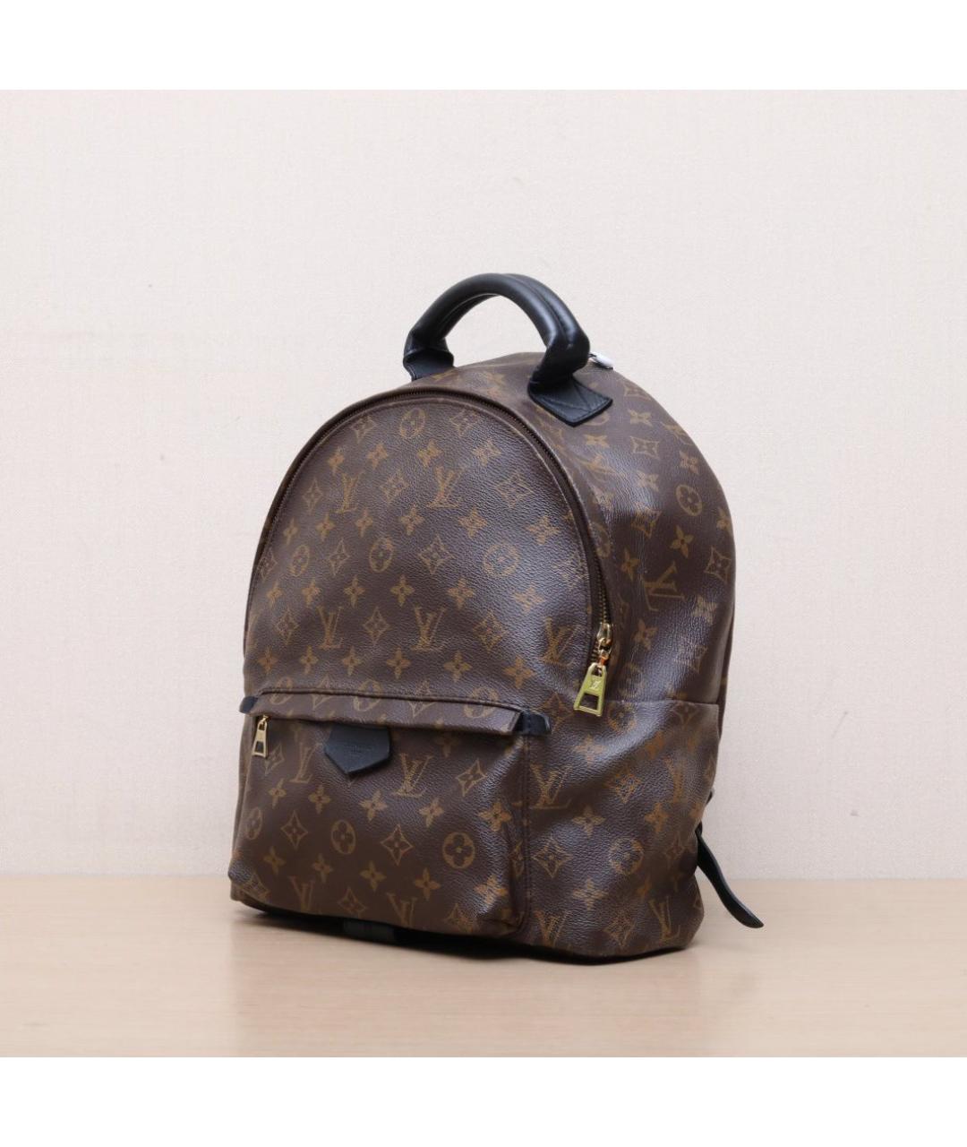 LOUIS VUITTON Коричневый кожаный рюкзак, фото 4