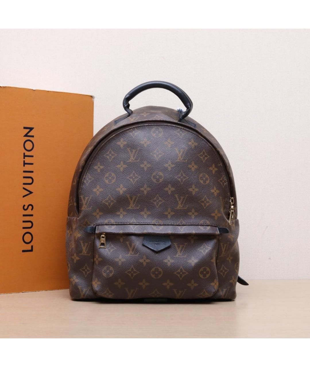 LOUIS VUITTON Коричневый кожаный рюкзак, фото 2