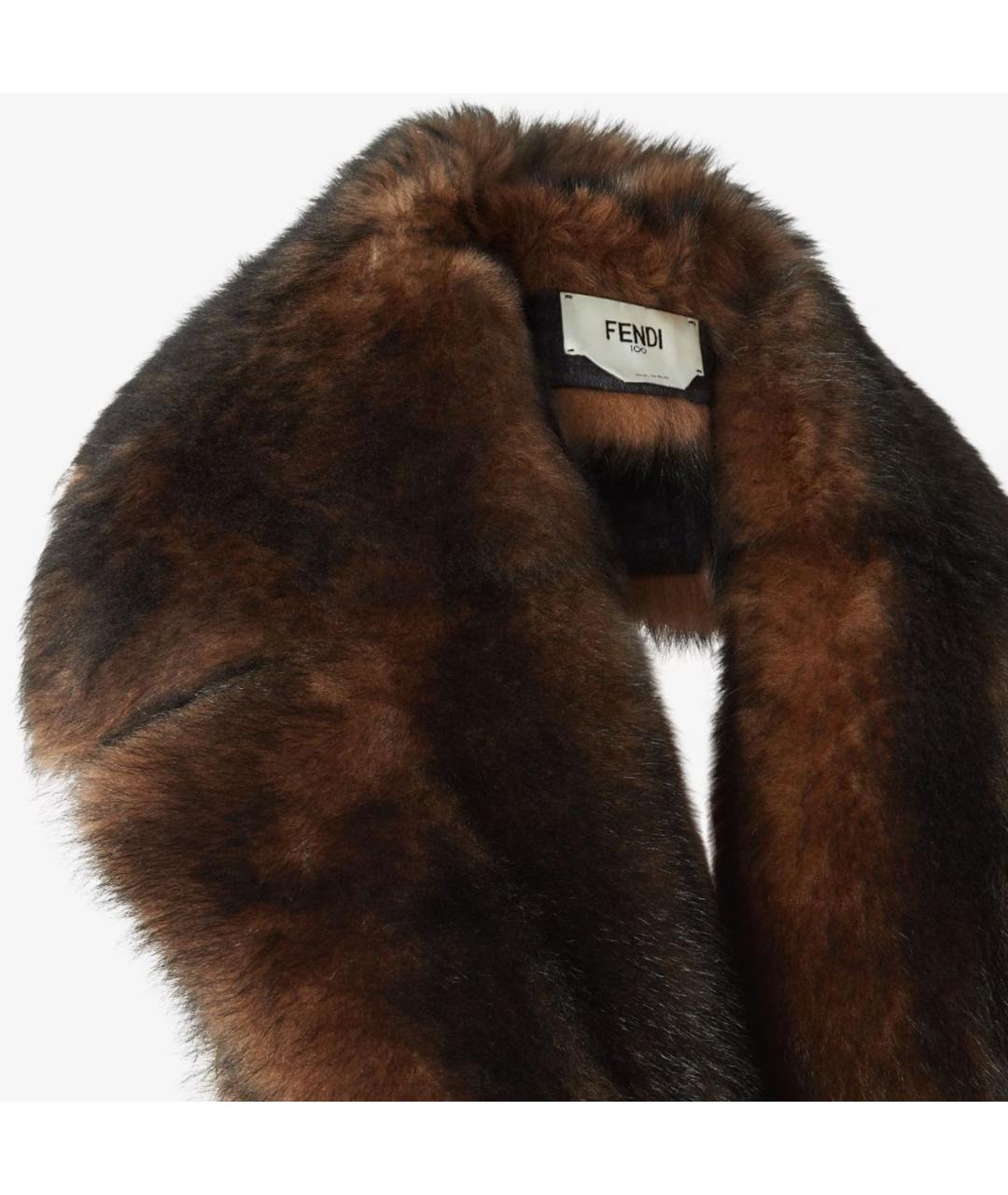 FENDI Коричневый воротник, фото 3