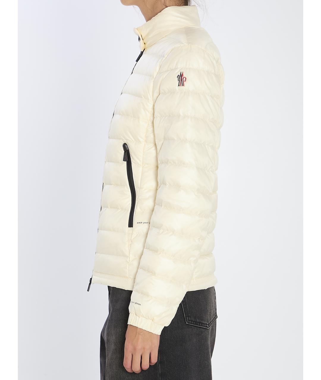 MONCLER GRENOBLE Бежевая полиэстеровая куртка, фото 4