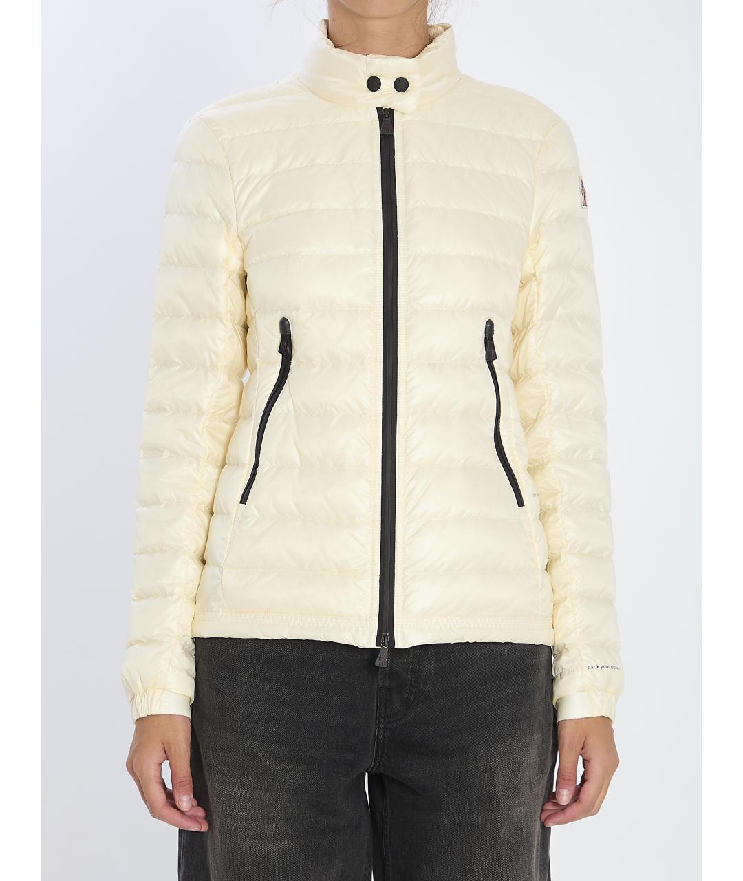 MONCLER GRENOBLE Бежевая полиэстеровая куртка, фото 2