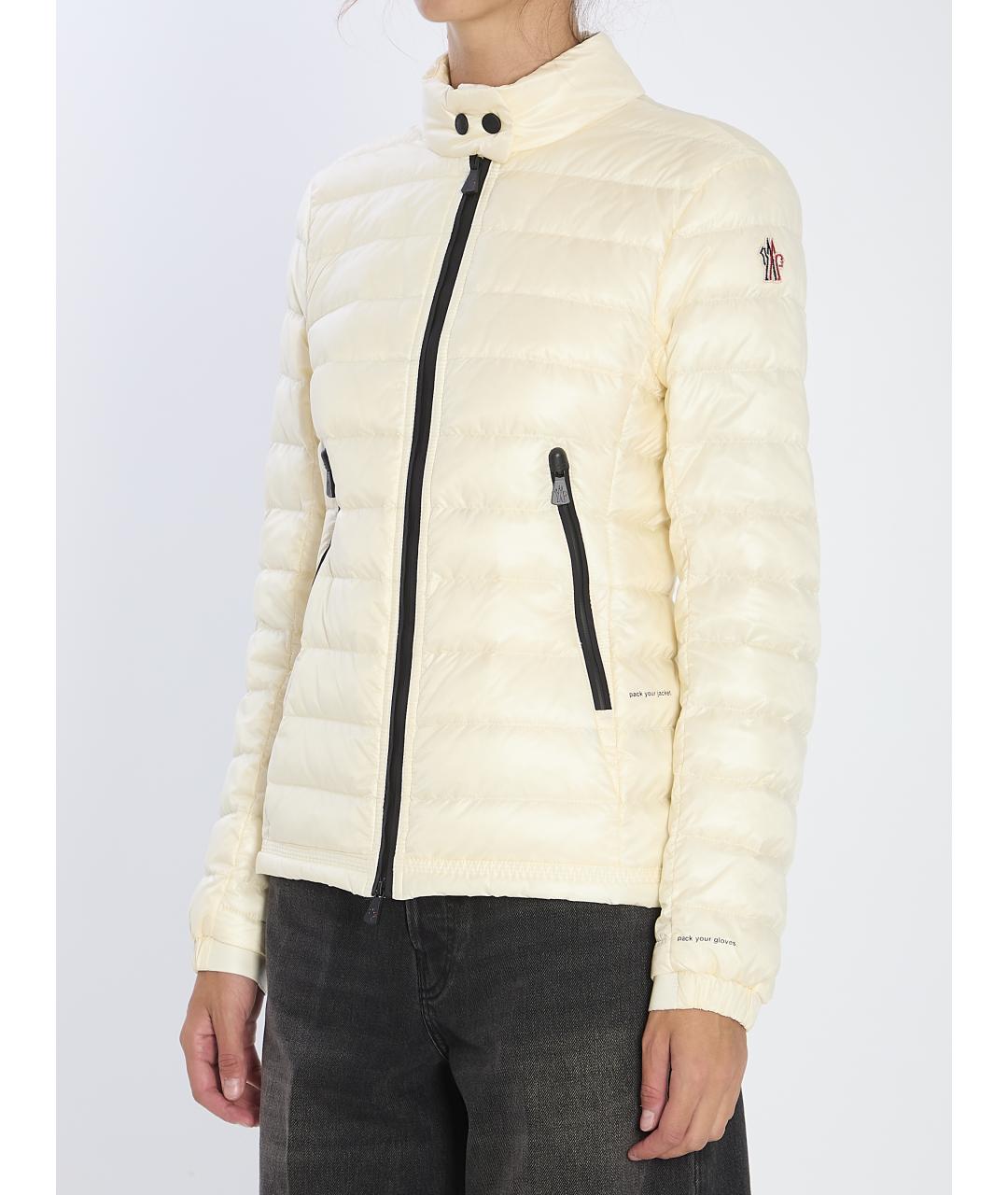 MONCLER GRENOBLE Бежевая полиэстеровая куртка, фото 3