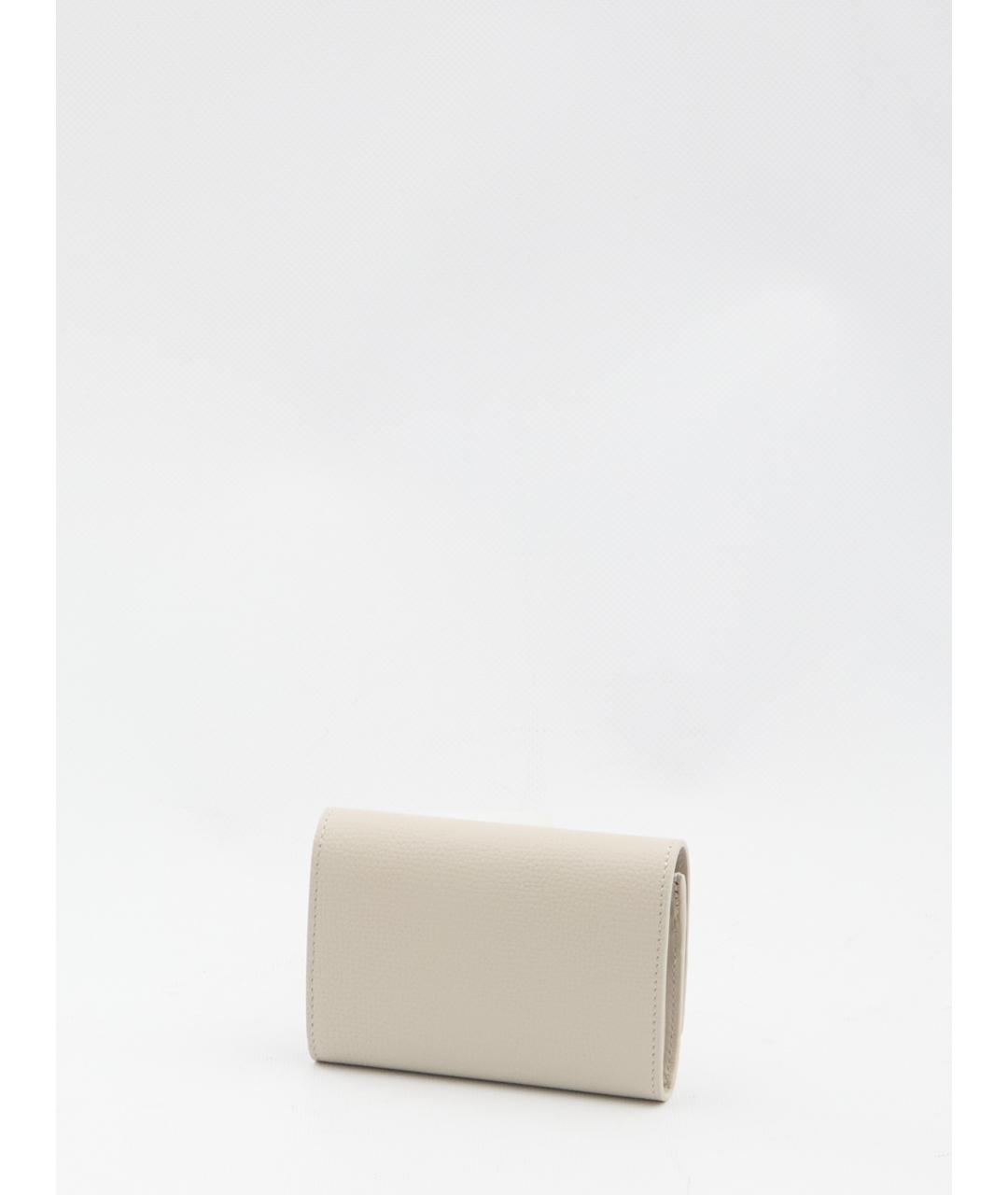 LOEWE Бежевый кожаный кошелек, фото 2