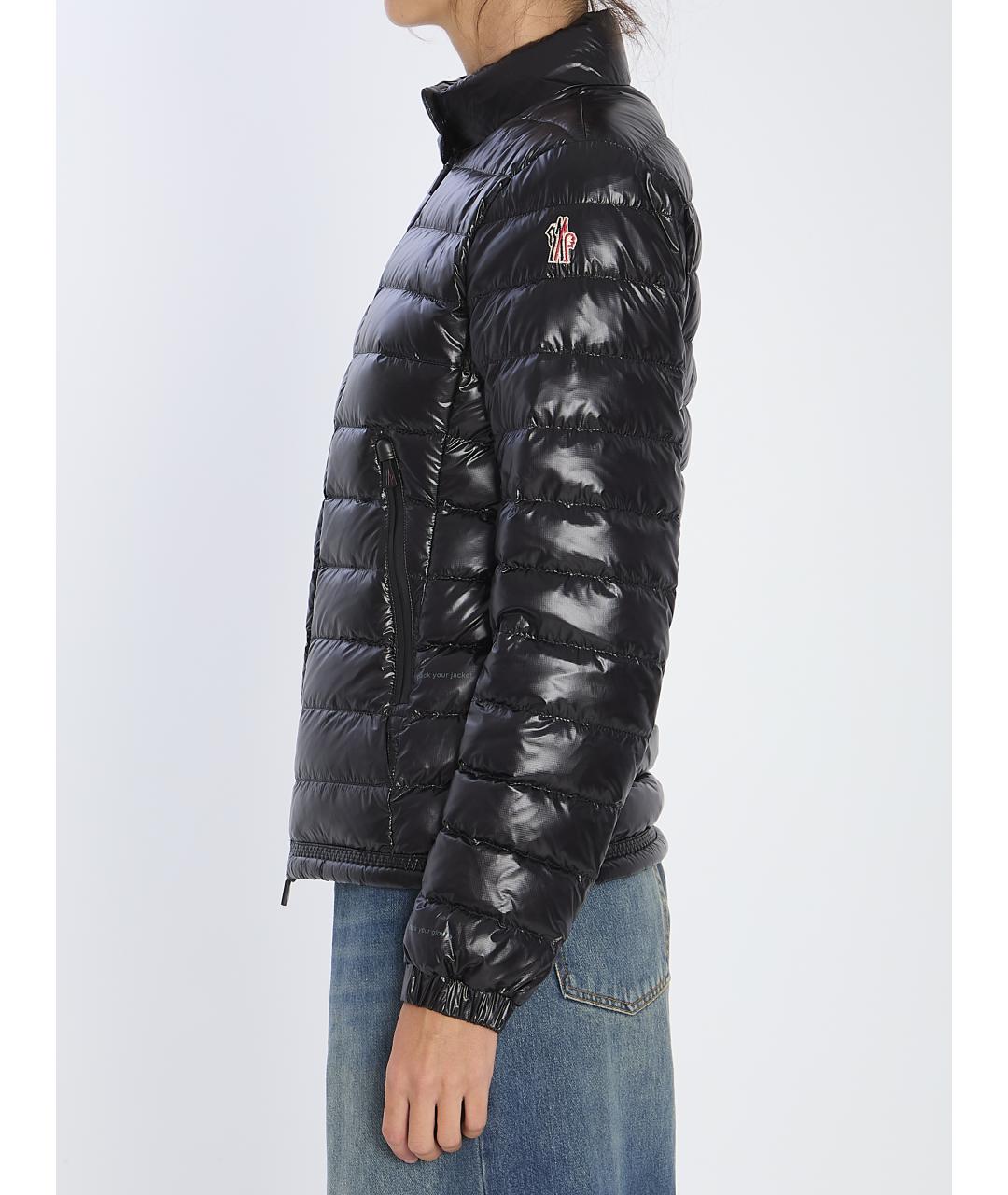 MONCLER GRENOBLE Черная полиэстеровая куртка, фото 4
