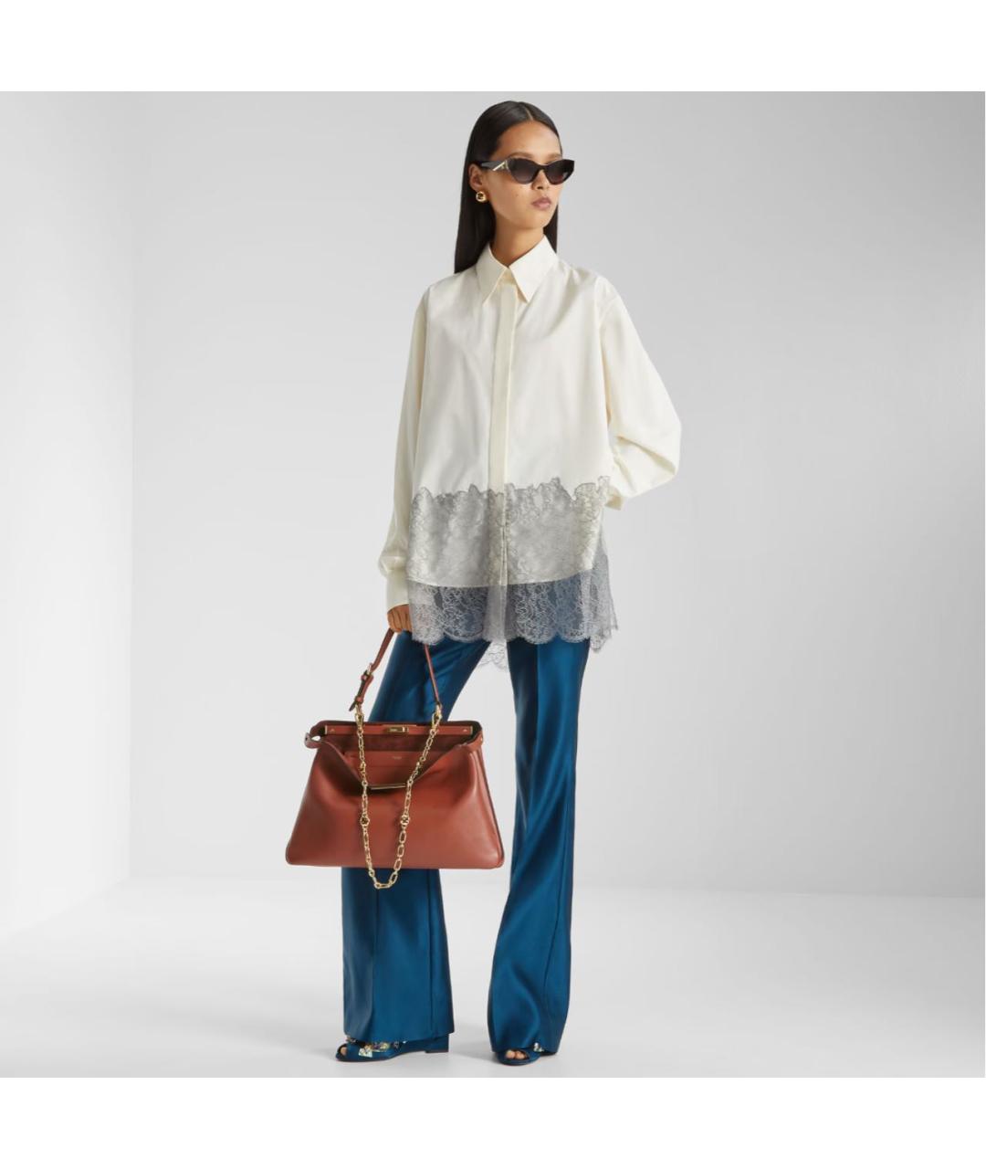 FENDI Белая хлопковая рубашка, фото 4