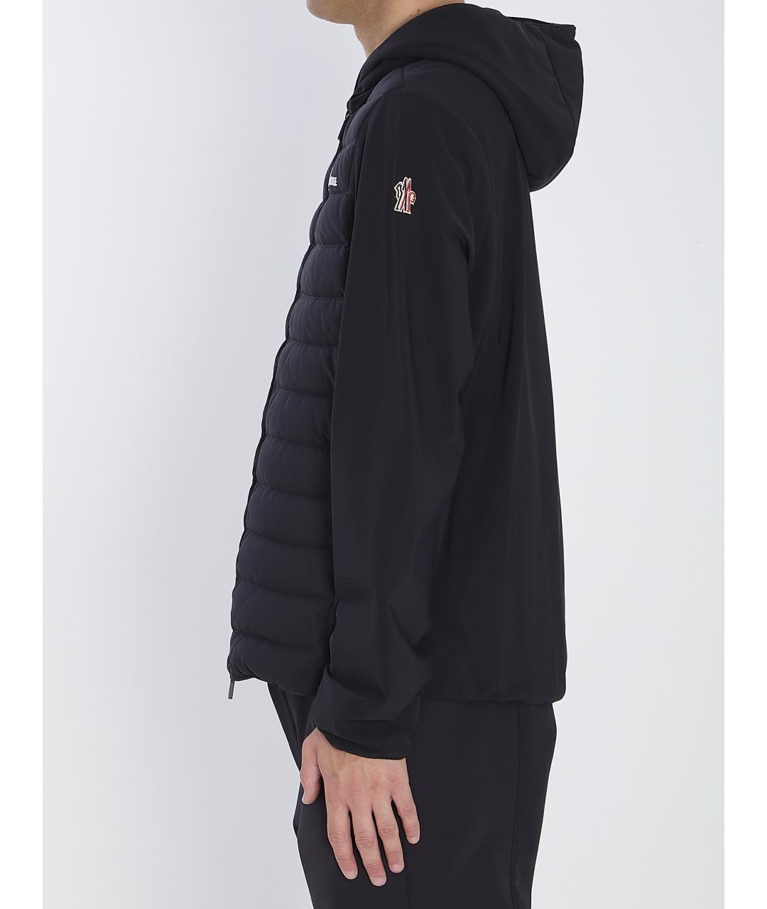 MONCLER GRENOBLE Черная полиэстеровая куртка, фото 4