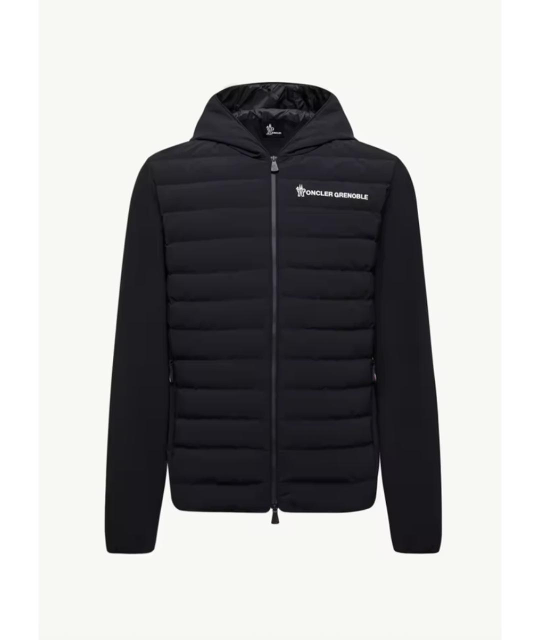 MONCLER GRENOBLE Черная полиэстеровая куртка, фото 6