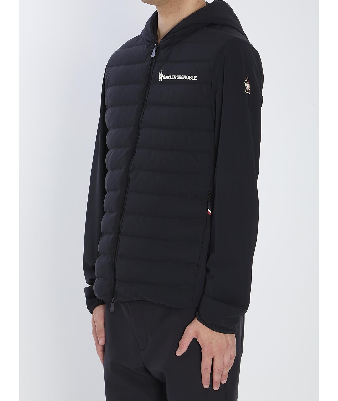 MONCLER GRENOBLE Черная полиэстеровая куртка, фото 3
