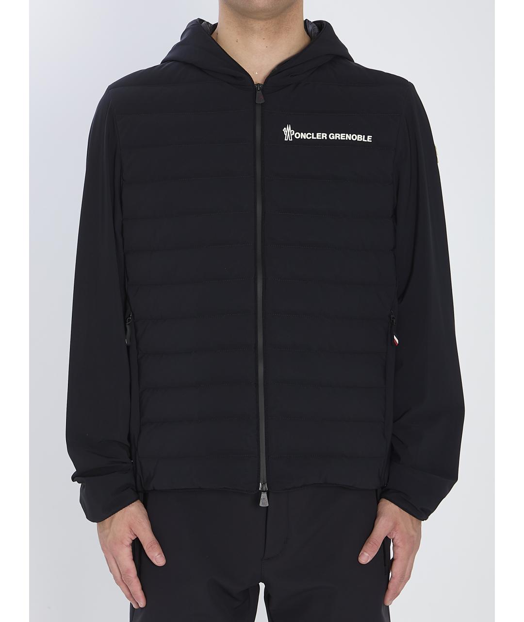 MONCLER GRENOBLE Черная полиэстеровая куртка, фото 2