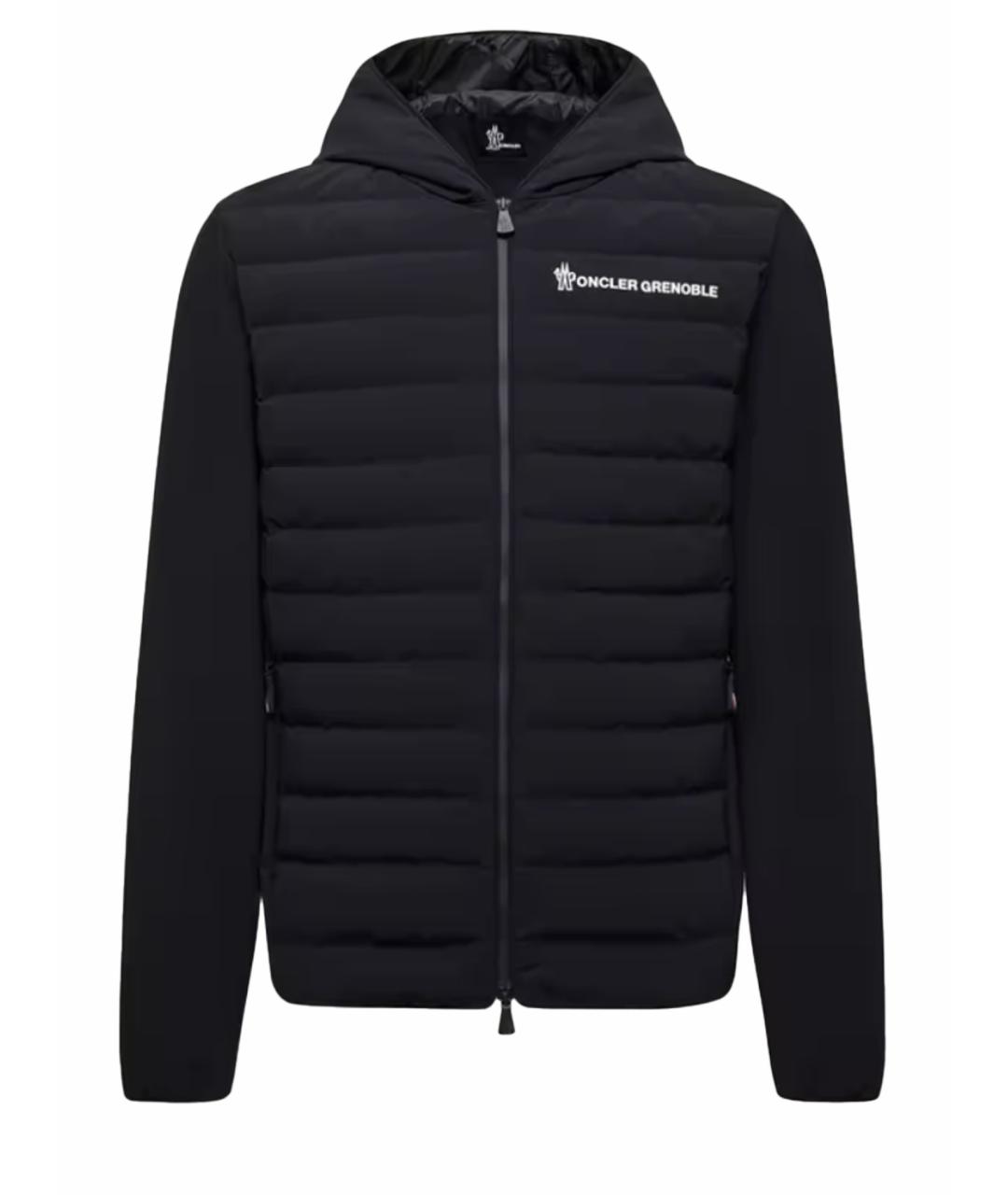 MONCLER GRENOBLE Черная полиэстеровая куртка, фото 1