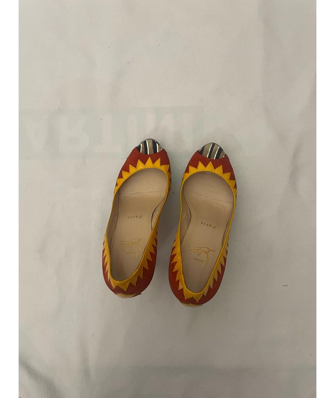 CHRISTIAN LOUBOUTIN Мульти босоножки из лакированной кожи, фото 3