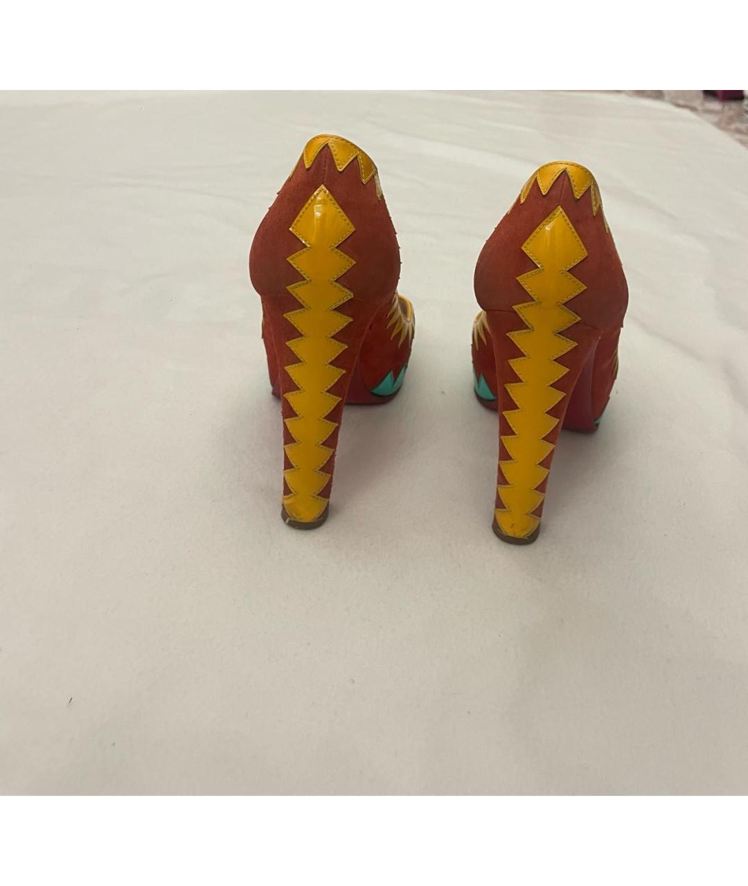 CHRISTIAN LOUBOUTIN Мульти босоножки из лакированной кожи, фото 4