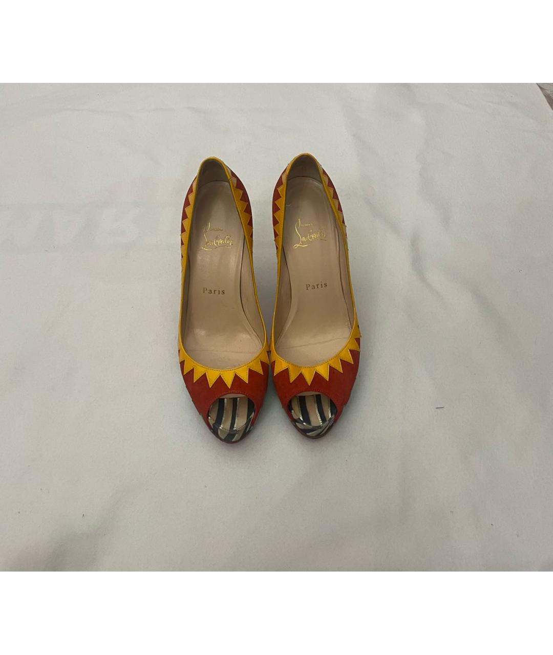 CHRISTIAN LOUBOUTIN Мульти босоножки из лакированной кожи, фото 2