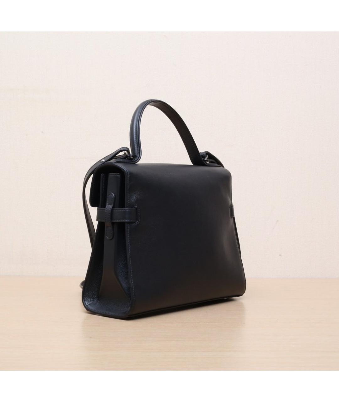 DELVAUX Черная кожаная сумка через плечо, фото 6