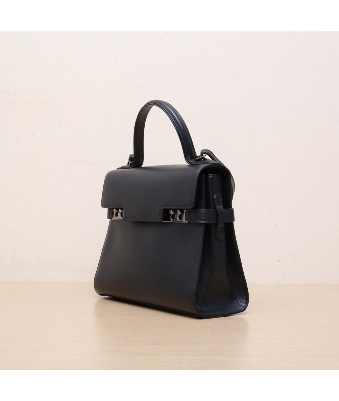 DELVAUX Черная кожаная сумка через плечо, фото 4