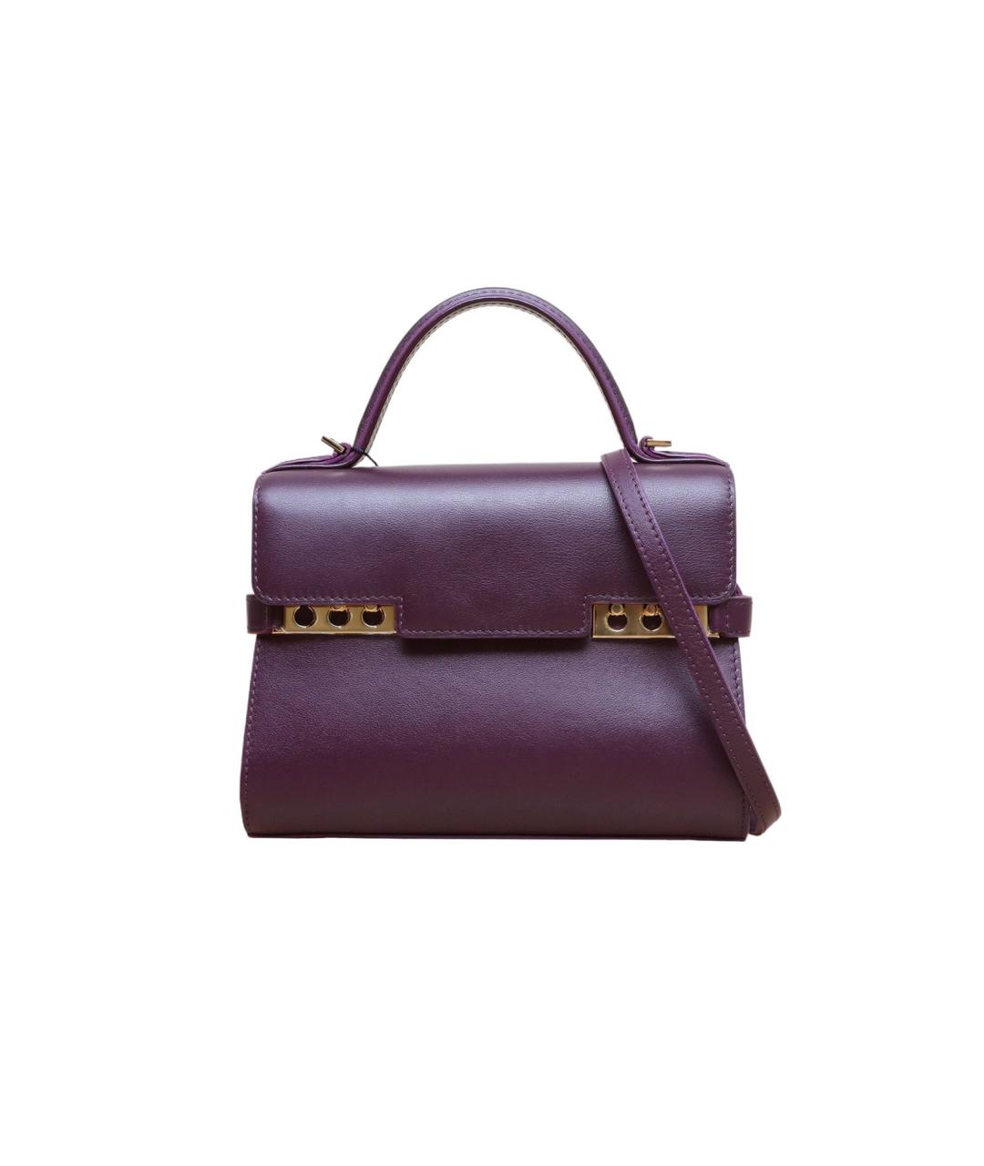 DELVAUX Фиолетовая кожаная сумка через плечо, фото 1