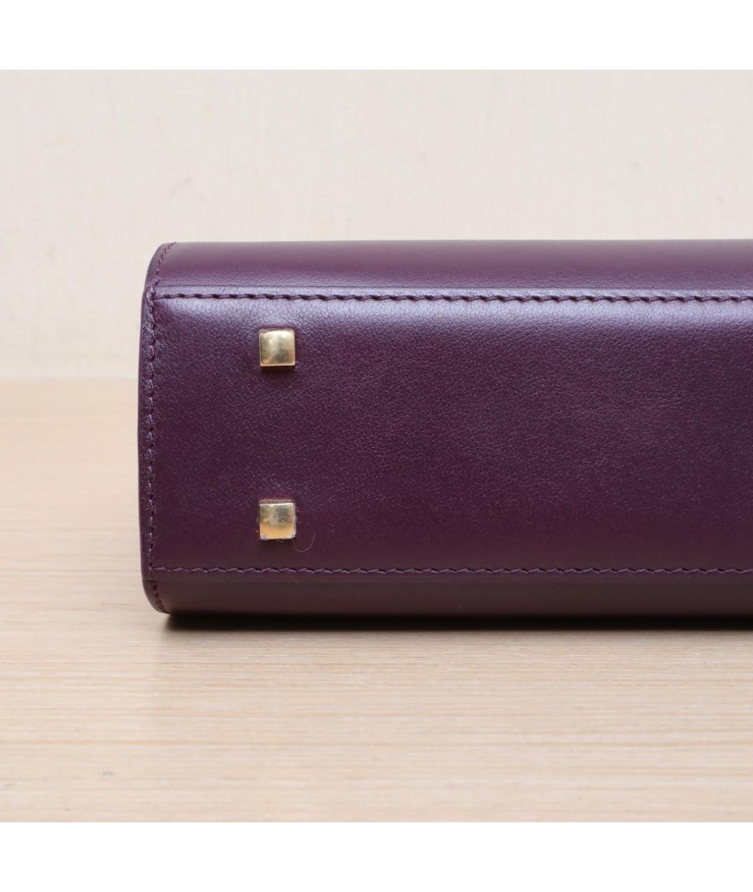 DELVAUX Фиолетовая кожаная сумка через плечо, фото 9