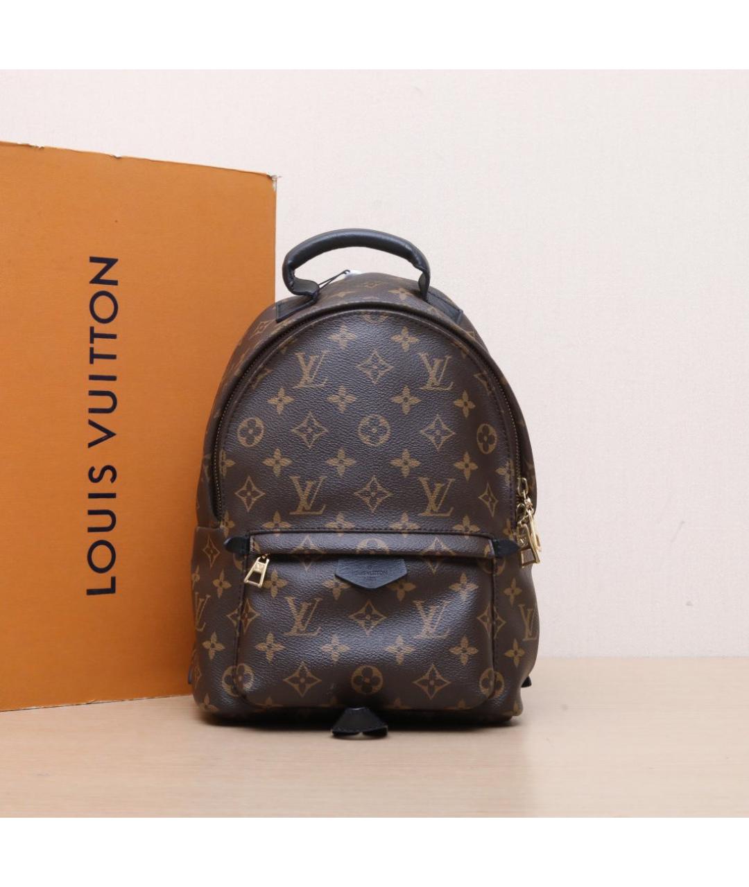 LOUIS VUITTON Коричневый кожаный рюкзак, фото 2