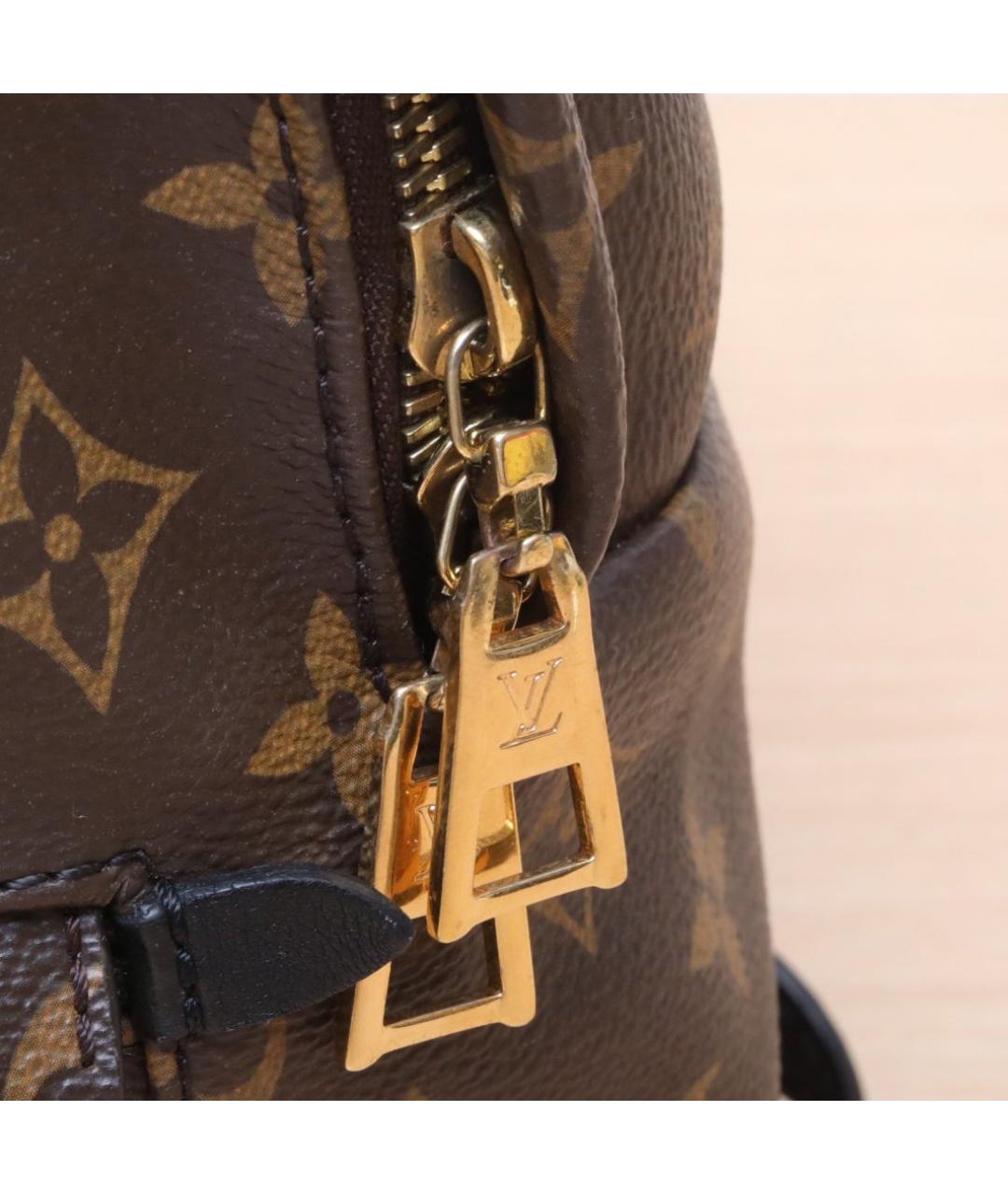 LOUIS VUITTON Коричневый кожаный рюкзак, фото 8