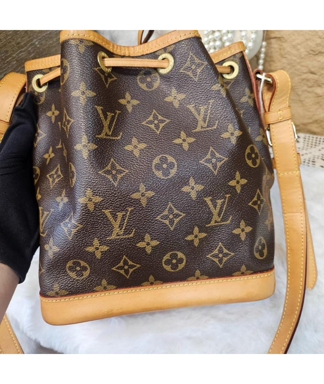 LOUIS VUITTON Коричневая кожаная сумка тоут, фото 2