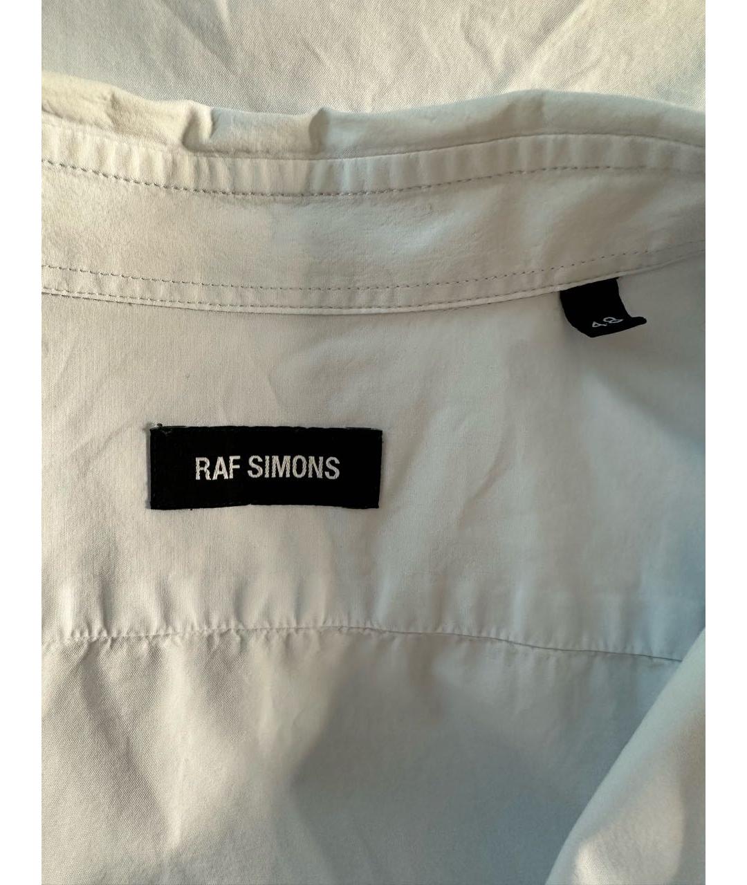 RAF SIMONS Белая хлопковая классическая рубашка, фото 5