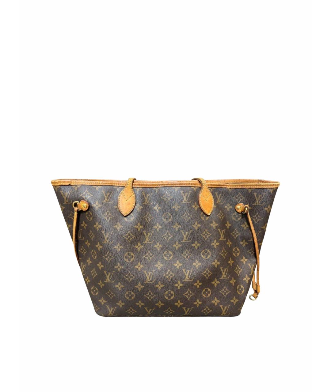 LOUIS VUITTON Коричневая кожаная сумка тоут, фото 1