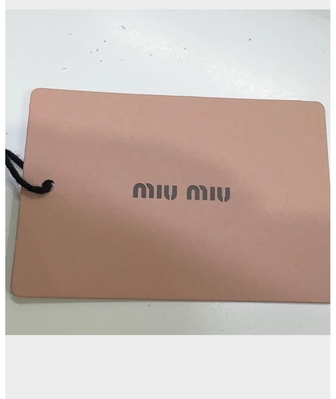 MIU MIU Антрацитовые носки, чулки и колготы, фото 6