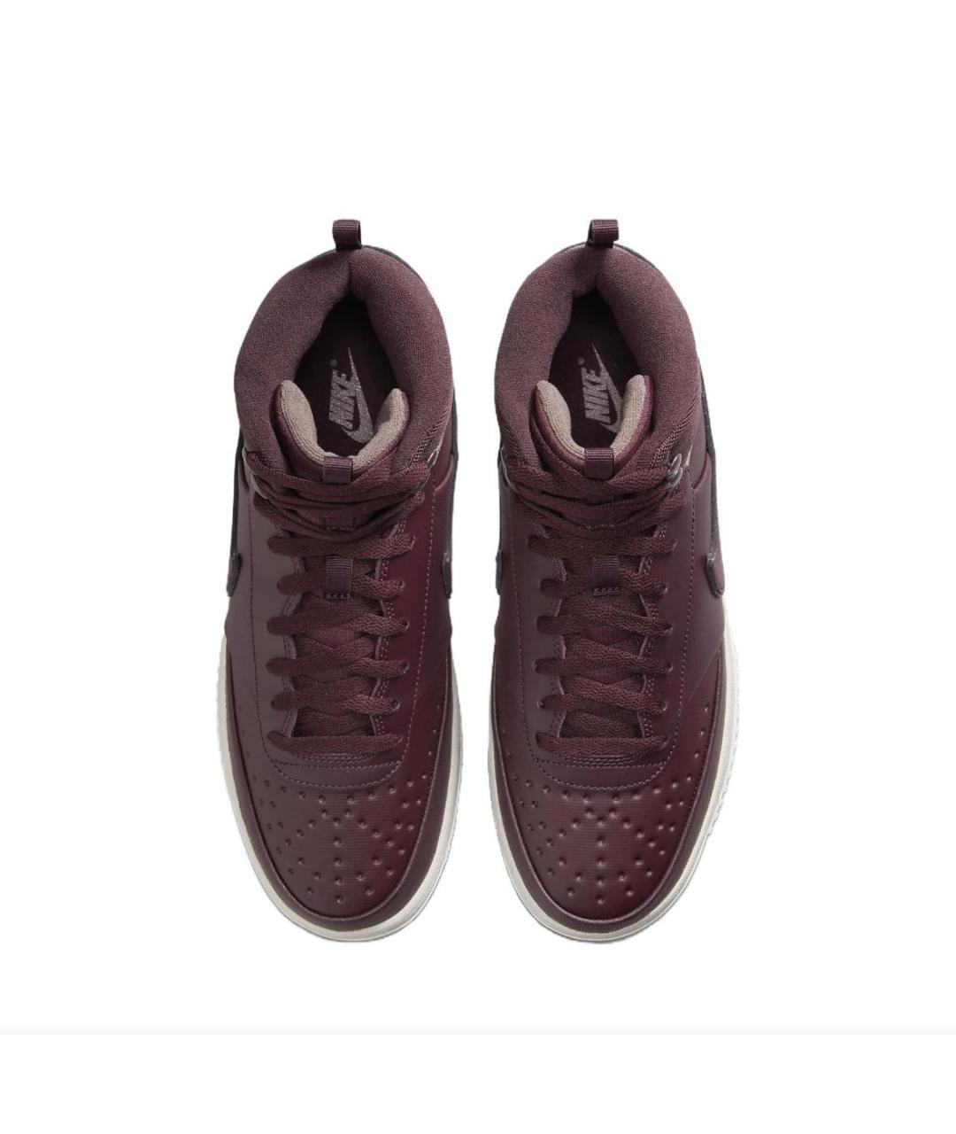 NIKE Бордовые высокие кроссовки / кеды, фото 3