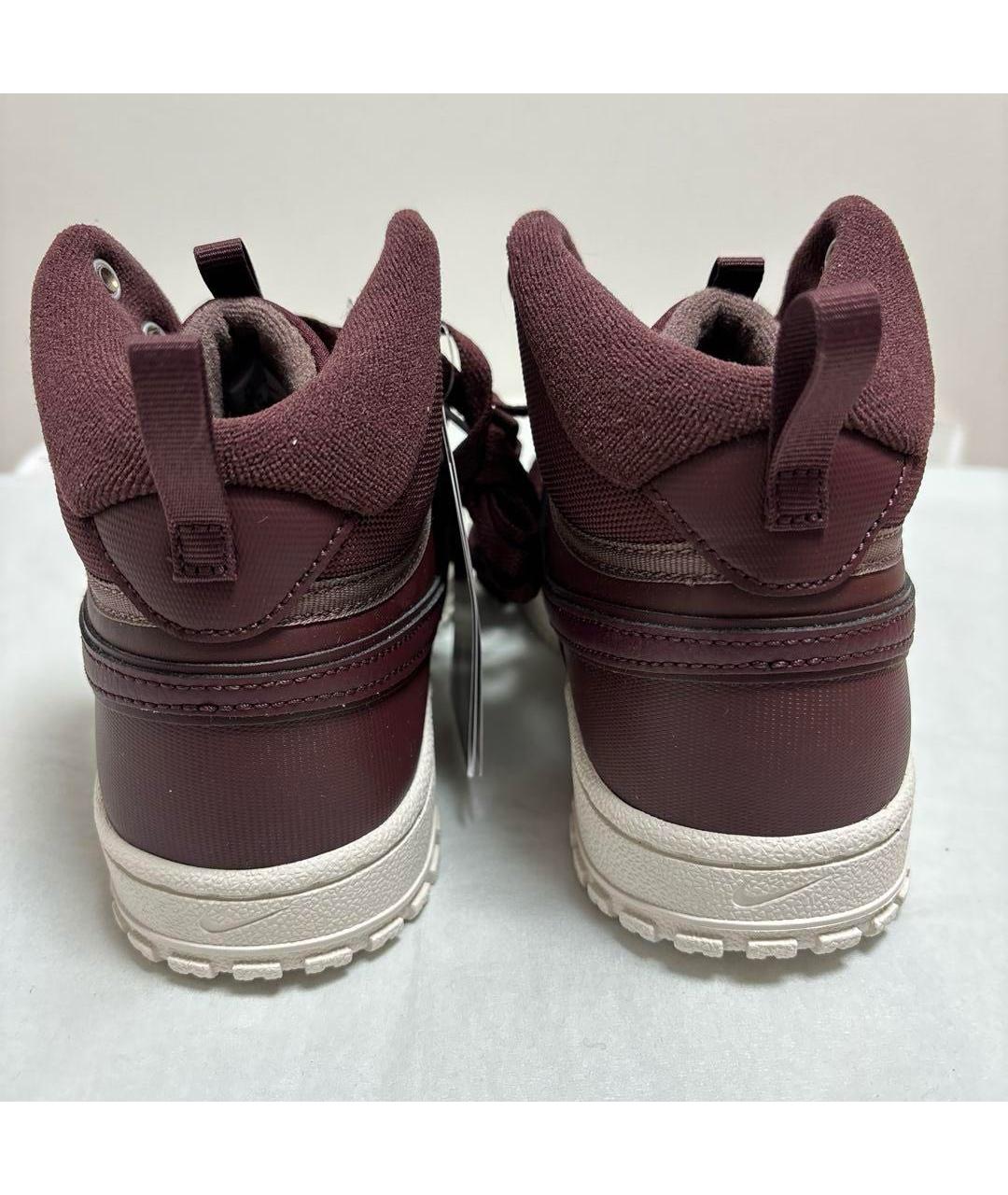 NIKE Бордовые высокие кроссовки / кеды, фото 8