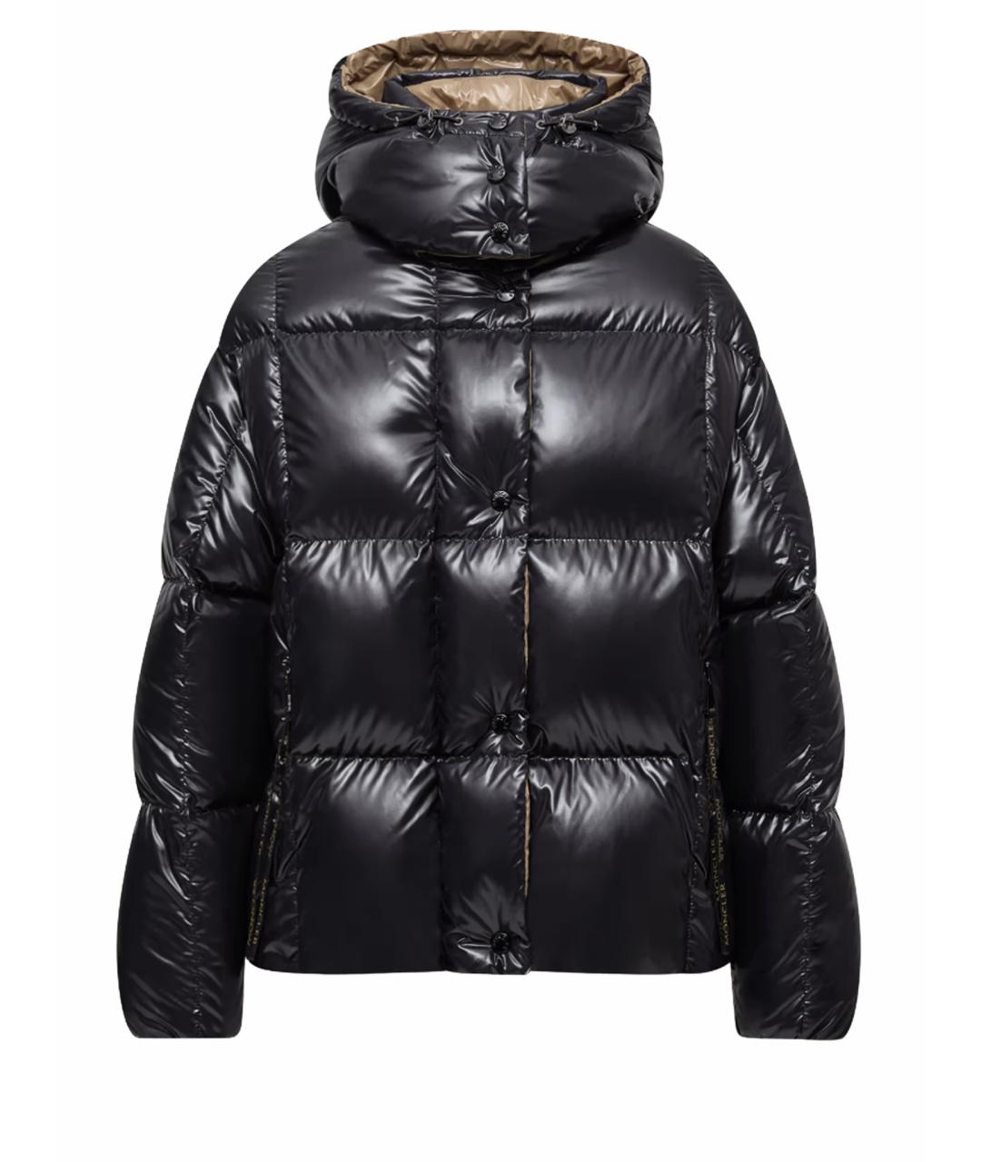 MONCLER Черный полиамидовый пуховик, фото 1