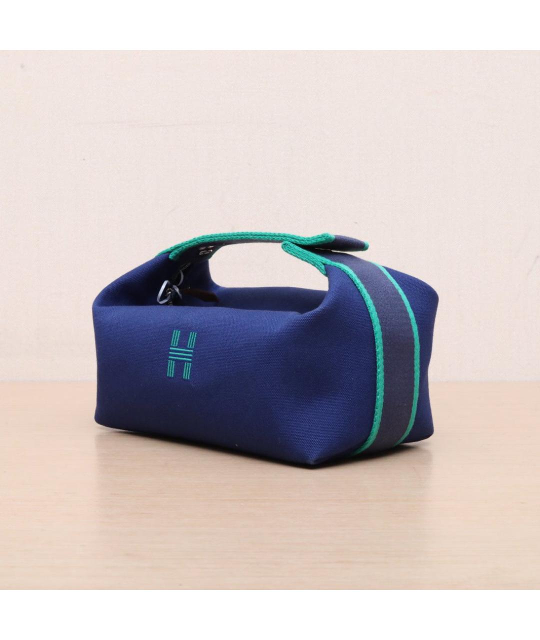 HERMES Синяя дорожная/спортивная сумка, фото 4