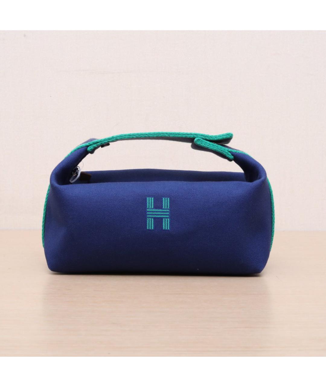HERMES Синяя дорожная/спортивная сумка, фото 3