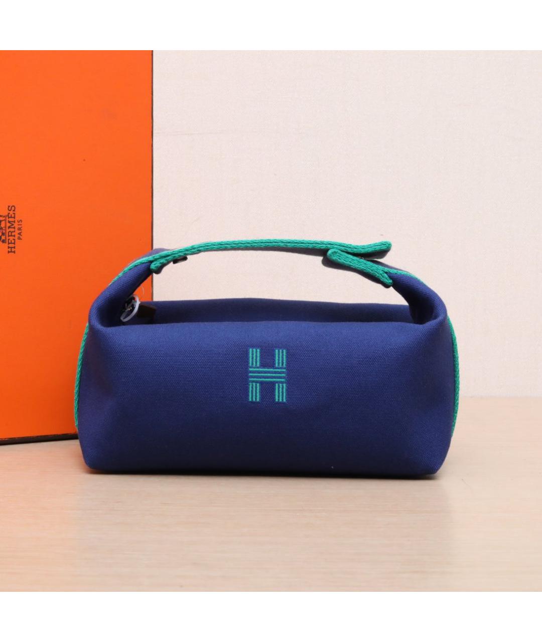 HERMES Синяя дорожная/спортивная сумка, фото 2