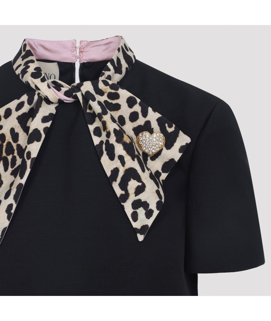 VALENTINO Черное шерстяное платье, фото 4