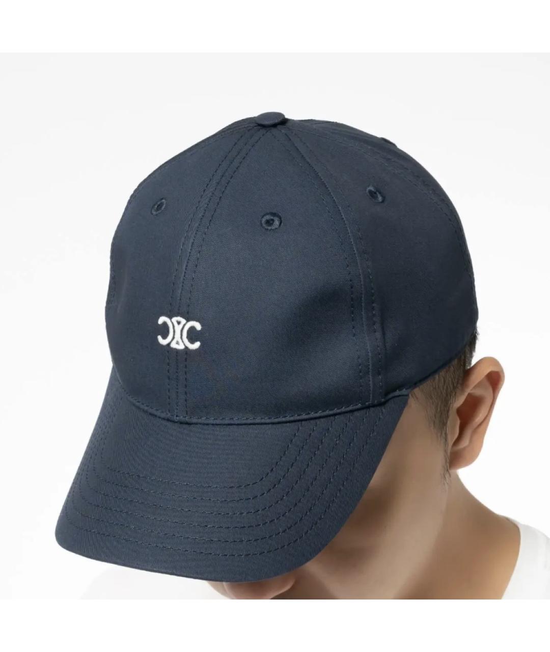 CELINE Темно-синяя кепка/бейсболка, фото 2