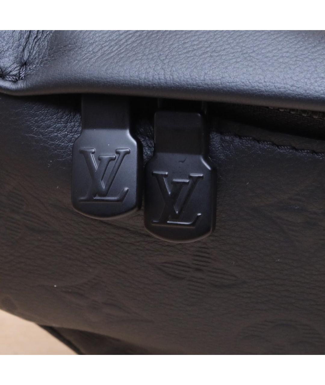 LOUIS VUITTON Черная кожаная поясная сумка, фото 8