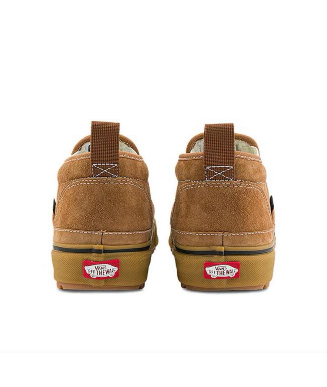 VANS Горчичные замшевые высокие кроссовки / кеды, фото 4