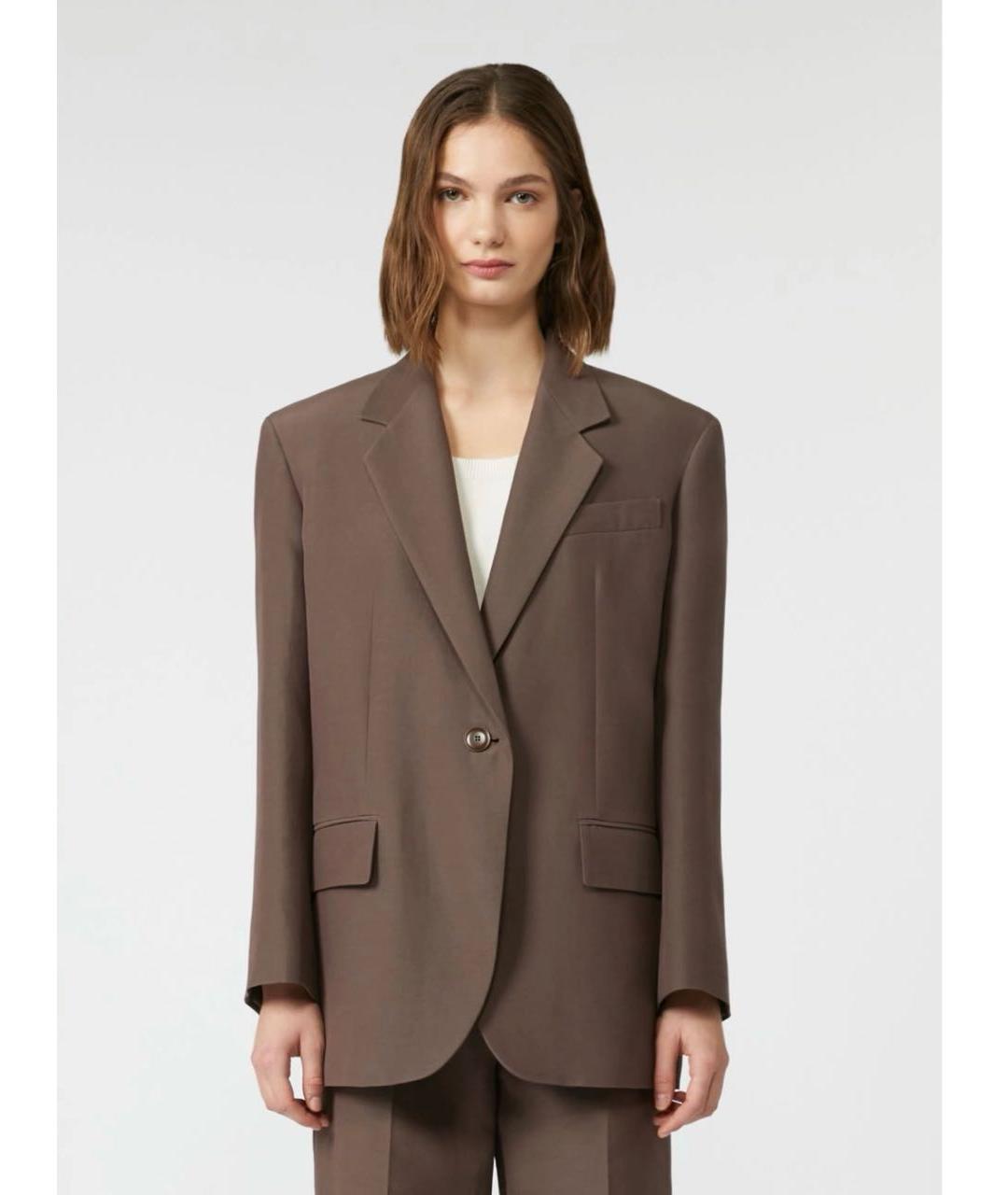 WEEKEND MAX MARA Коричневый жакет/пиджак, фото 2