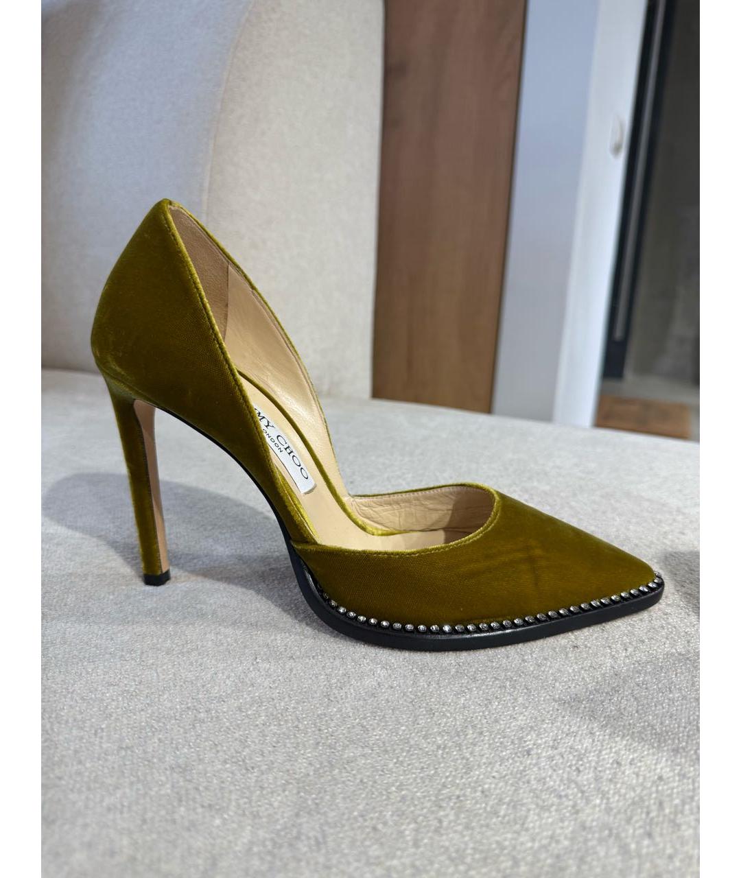 JIMMY CHOO Зеленые туфли, фото 6