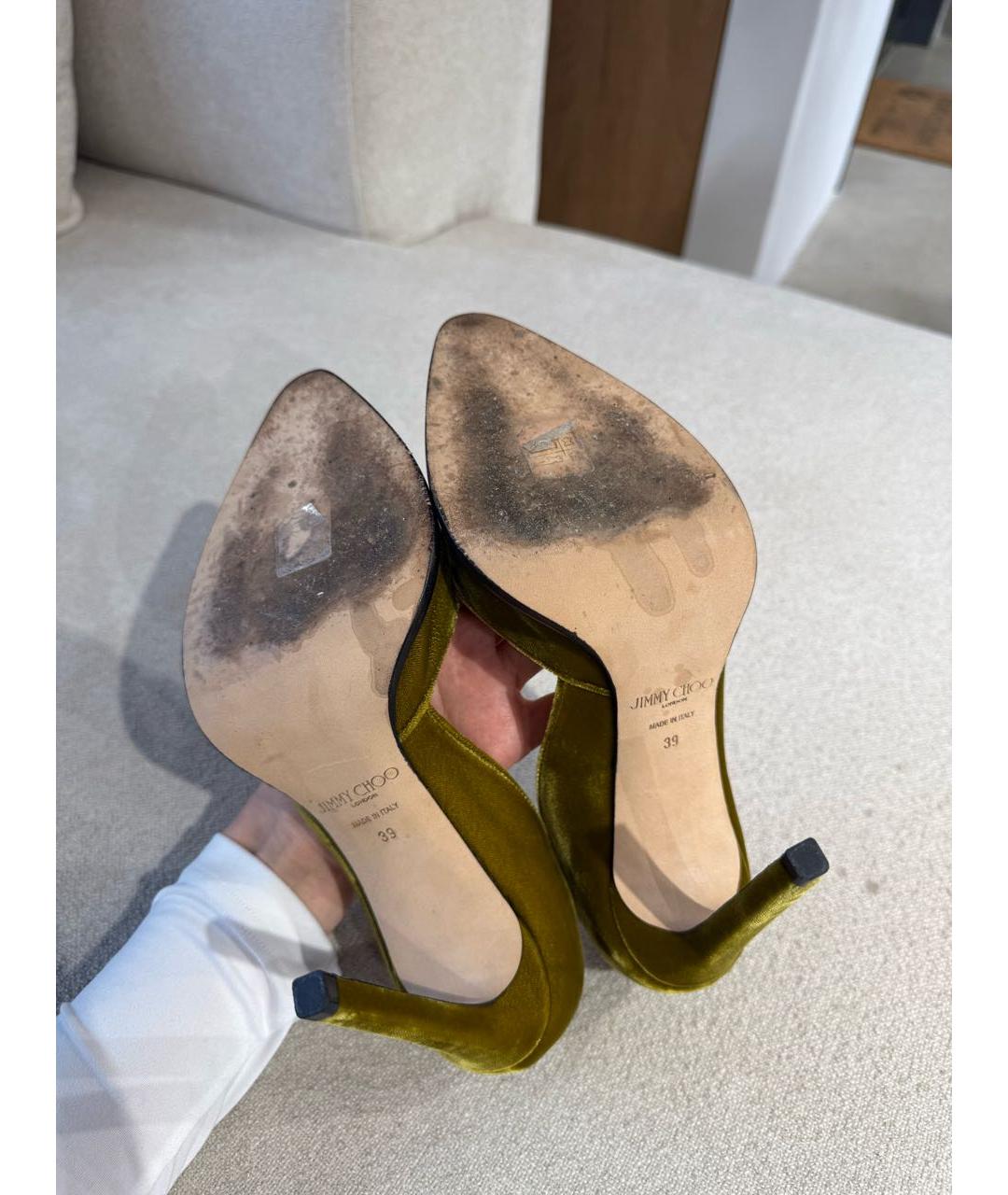 JIMMY CHOO Зеленые туфли, фото 4