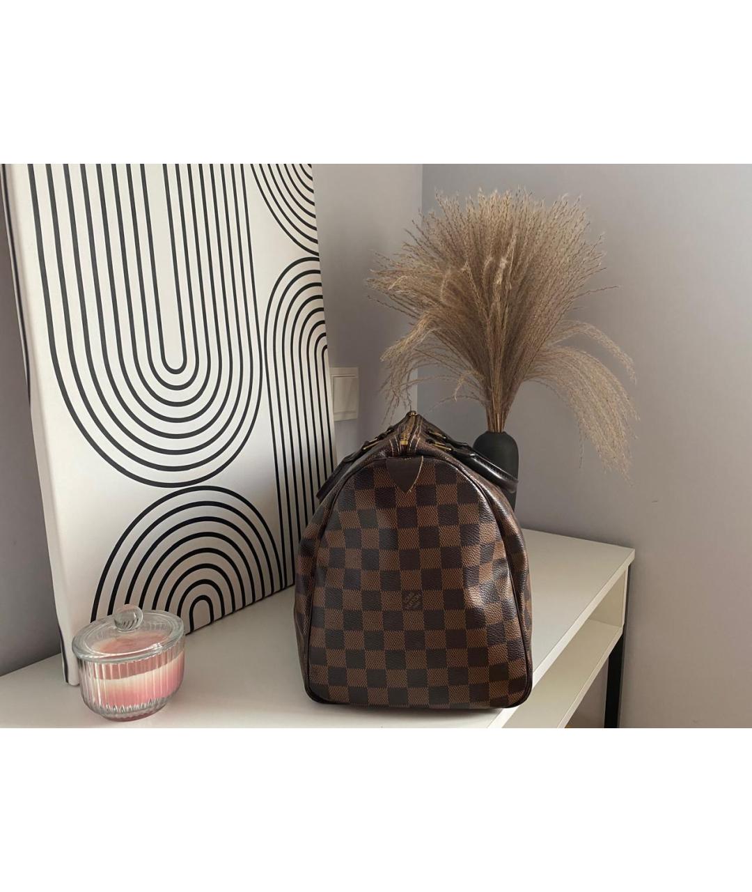 LOUIS VUITTON Коричневая сумка с короткими ручками, фото 2