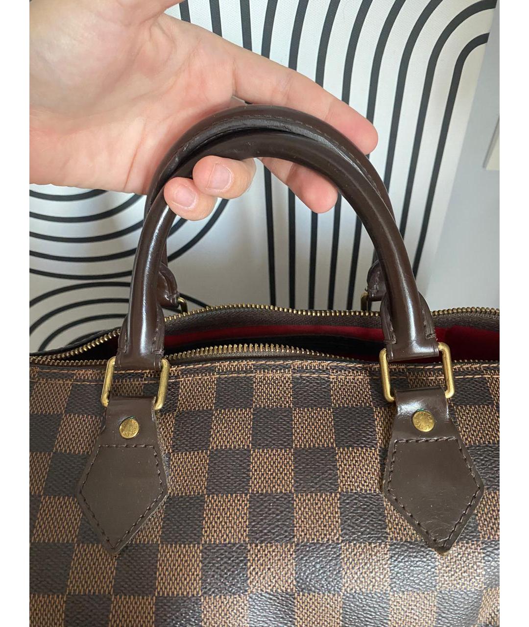 LOUIS VUITTON Коричневая сумка с короткими ручками, фото 4