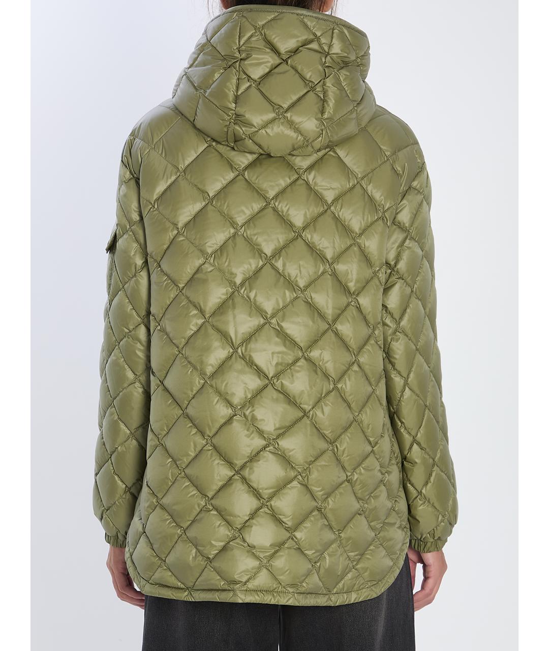MONCLER Зеленая полиамидовая куртка, фото 3