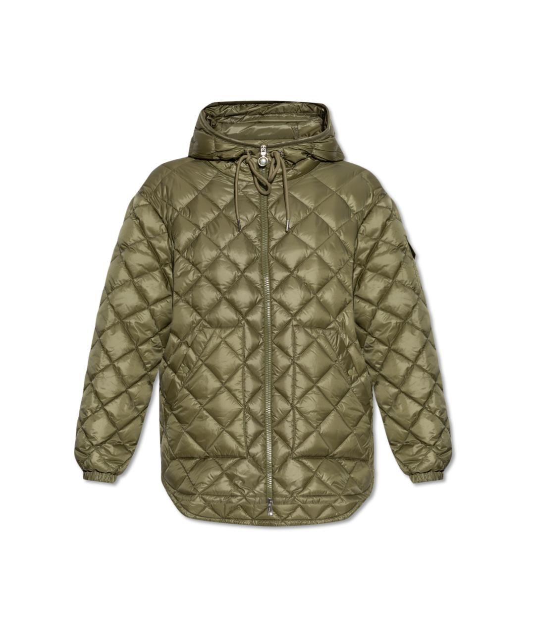 MONCLER Зеленая полиамидовая куртка, фото 1
