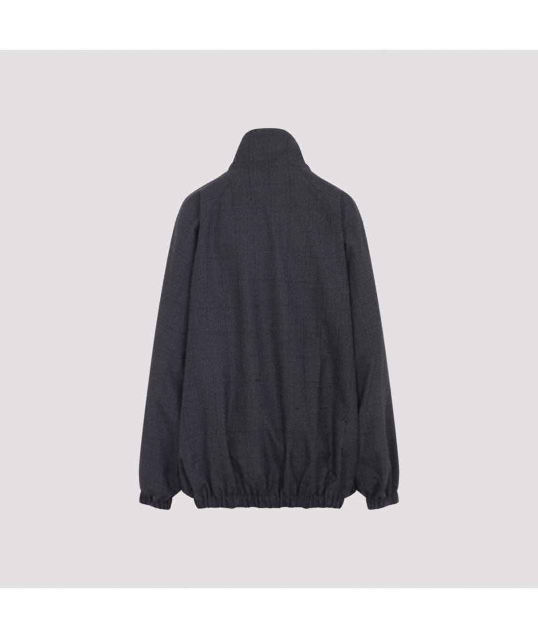 THE FRANKIE SHOP Антрацитовая полиэстеровая куртка, фото 3